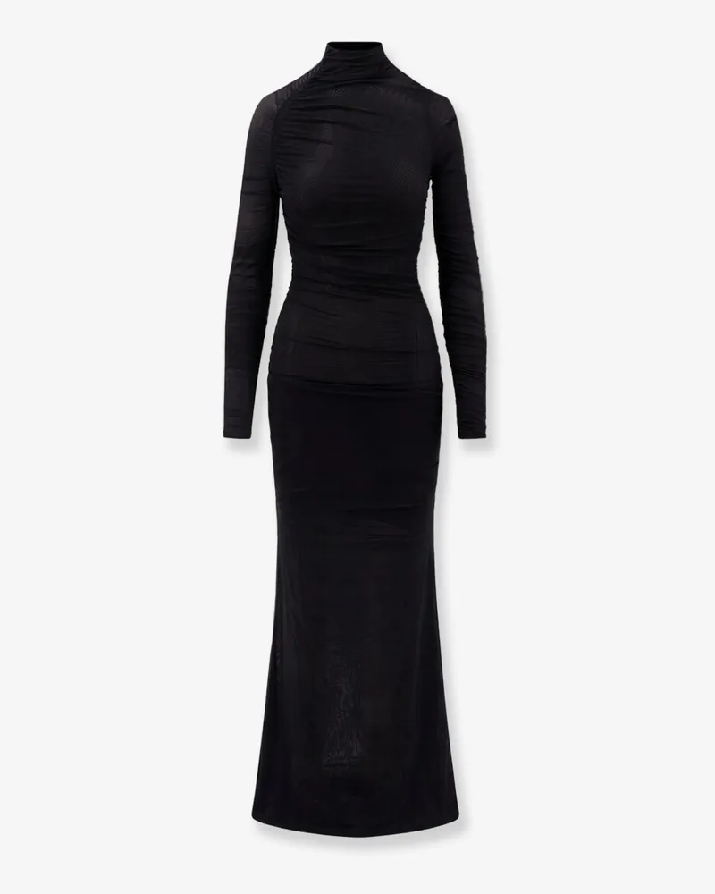 Amazuìn Dakota Sheer stretch tulle maxi dress -  - gender_Woman Black