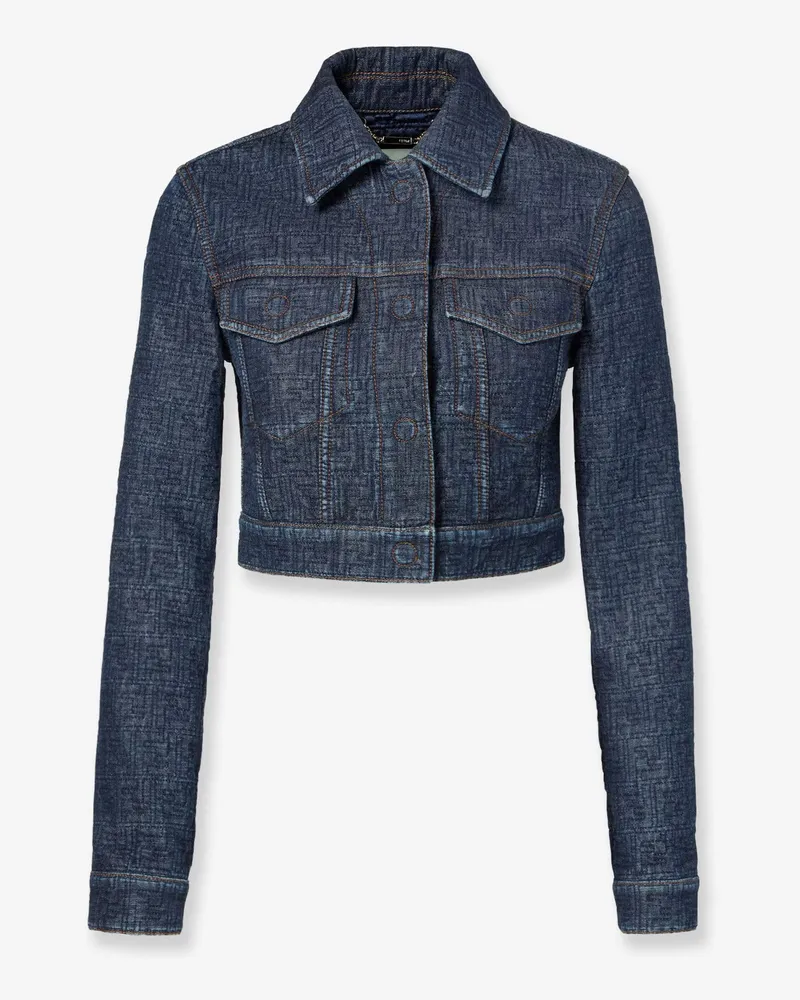 Fendi Padded denim jacket -  - gender_Woman Blue