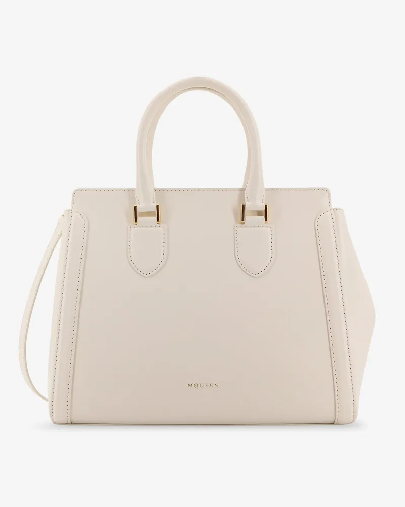 Alexander McQueen Birdee Large leather shoulder bag -  - gender_Woman White