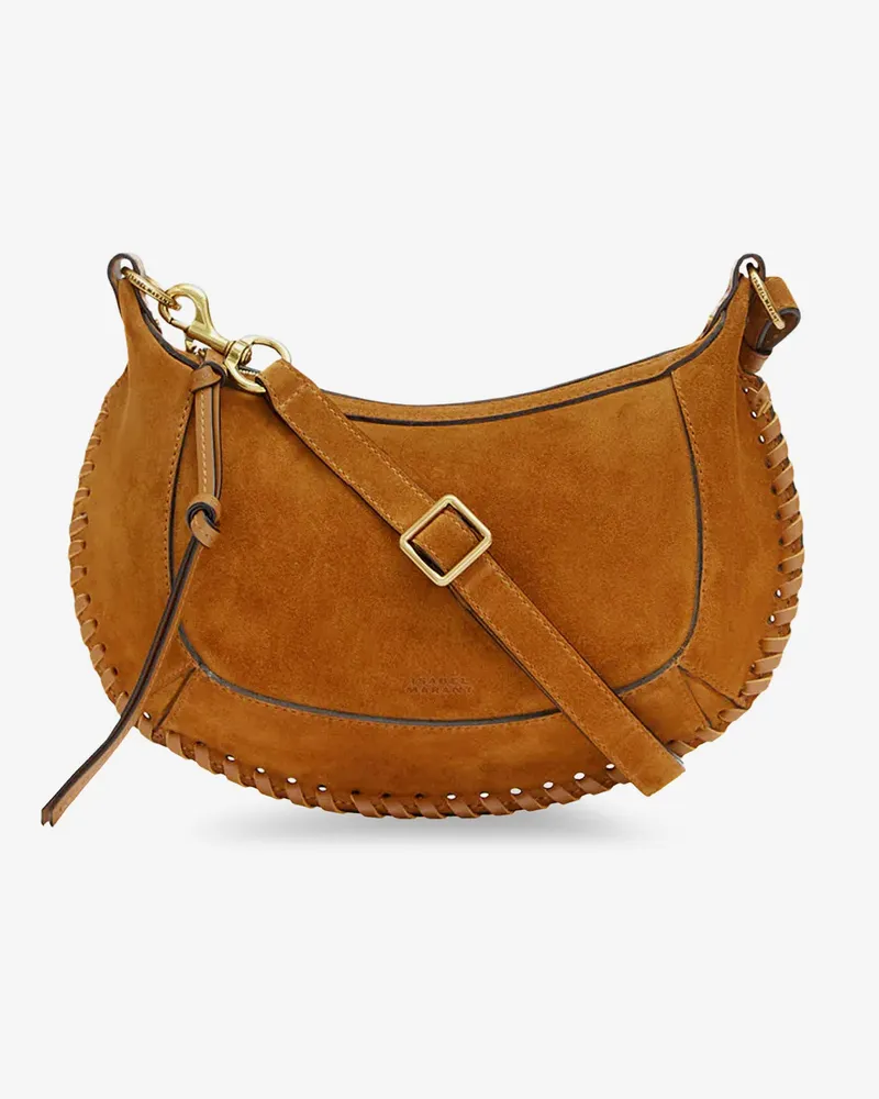 Isabel Marant Oskan Moon suede crossbody bag -  - gender_Woman Brown