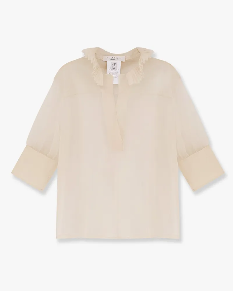 Philosophy Di Lorenzo Serafini Transparent voile shirt -  - gender_Woman Beige