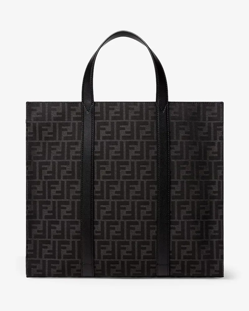 Fendi FF jacquard fabric shopping bag -  - gender_Man Black