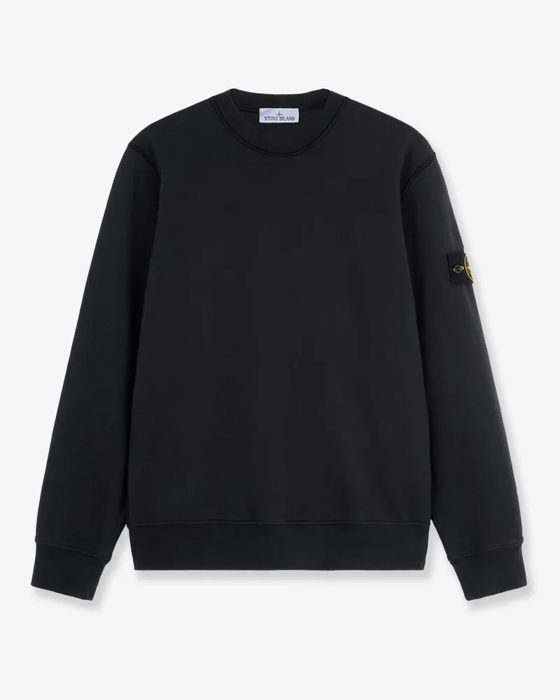 Stone Island Cotton sweatshirt with side logo patch -  - gender_Man Blue
