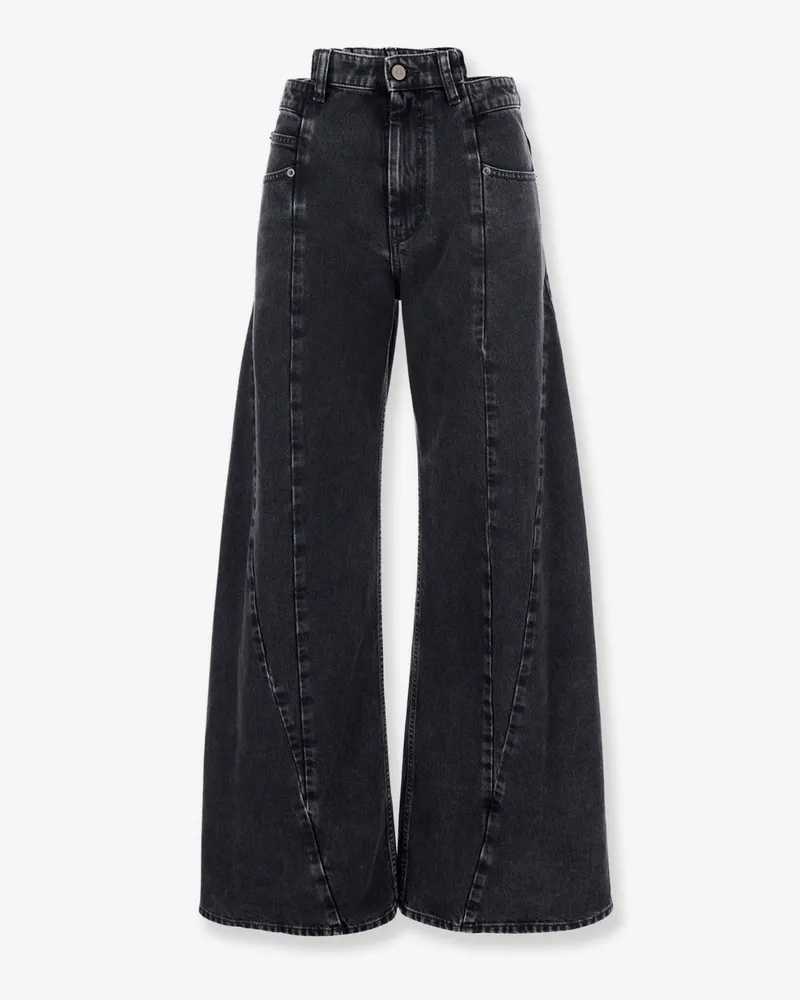 Maison Margiela Black denim trousers -  - gender_Woman Black