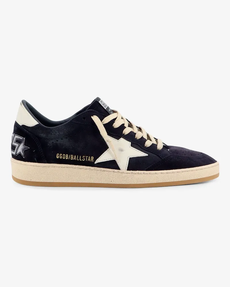 Golden Goose Ballstar suede sneakers with iconic side logo -  - gender_Man Black