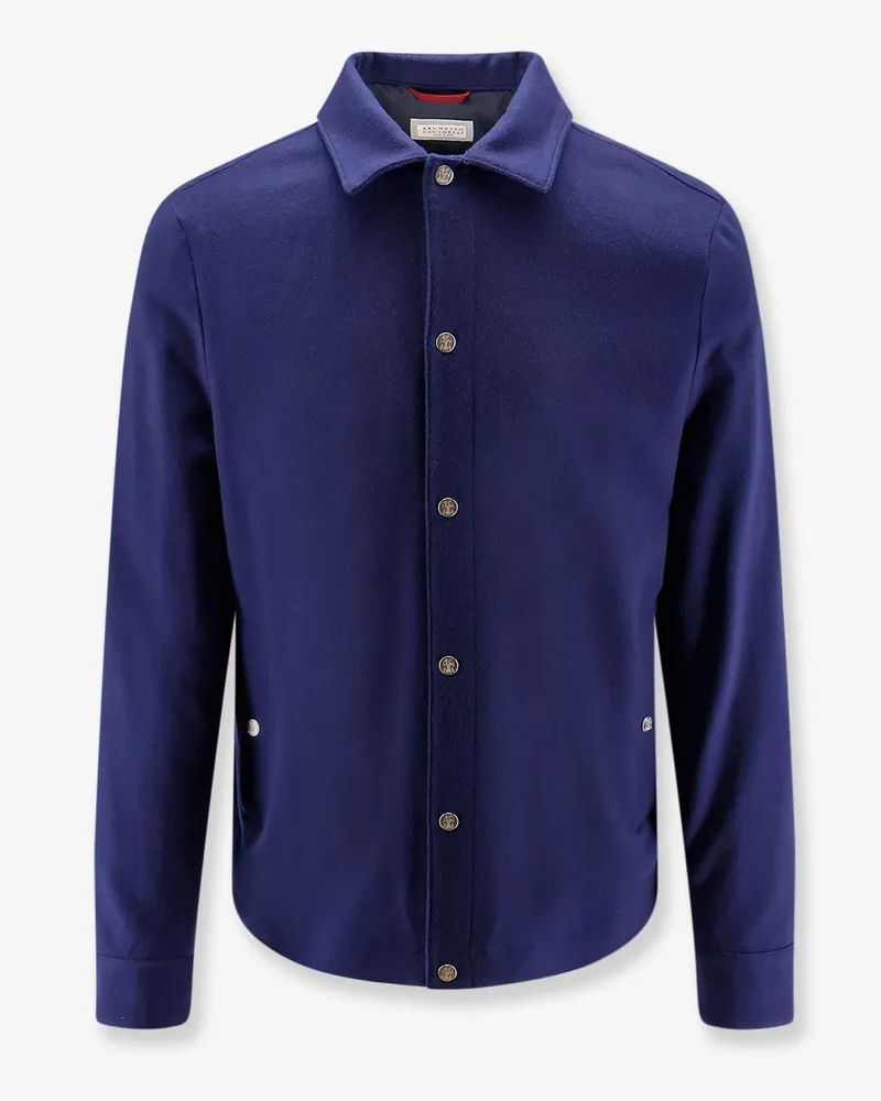 Brunello Cucinelli Cashmere Jacket -  - gender_Man Blue