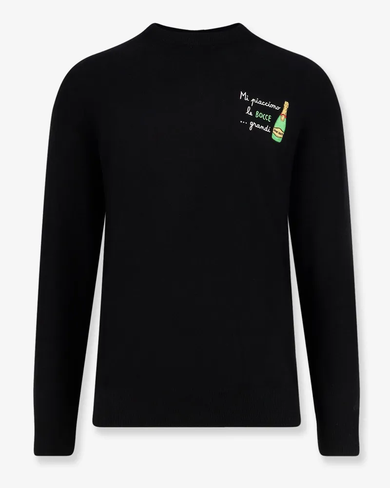 MC2 Saint Barth Heron Light Embry Wool Blend Sweater -  - gender_Man Black