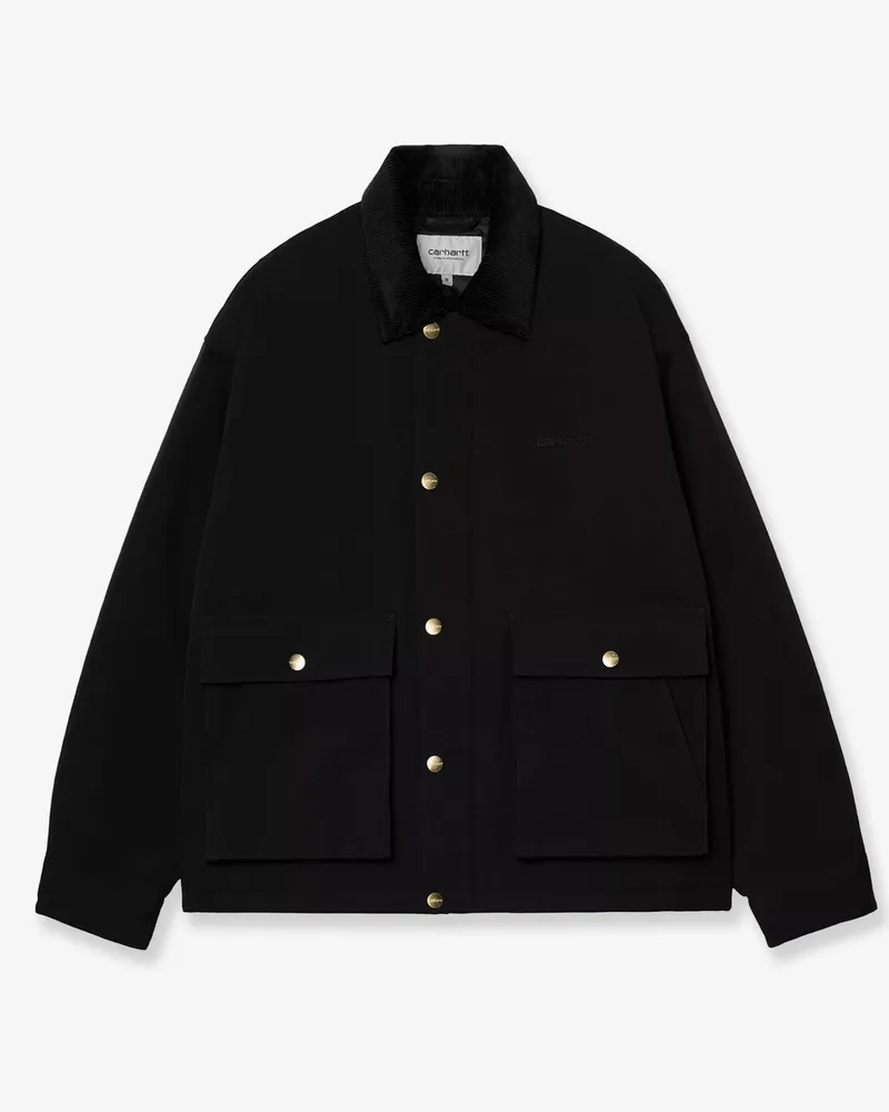 Carhartt WIP Quentin nylon jacket with embroidered logo on the front -  - gender_Man Black