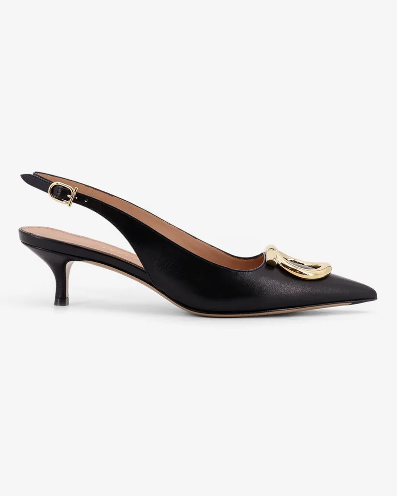 Ferragamo Sara leather décolleté with Gancini detail -  - gender_Woman Black