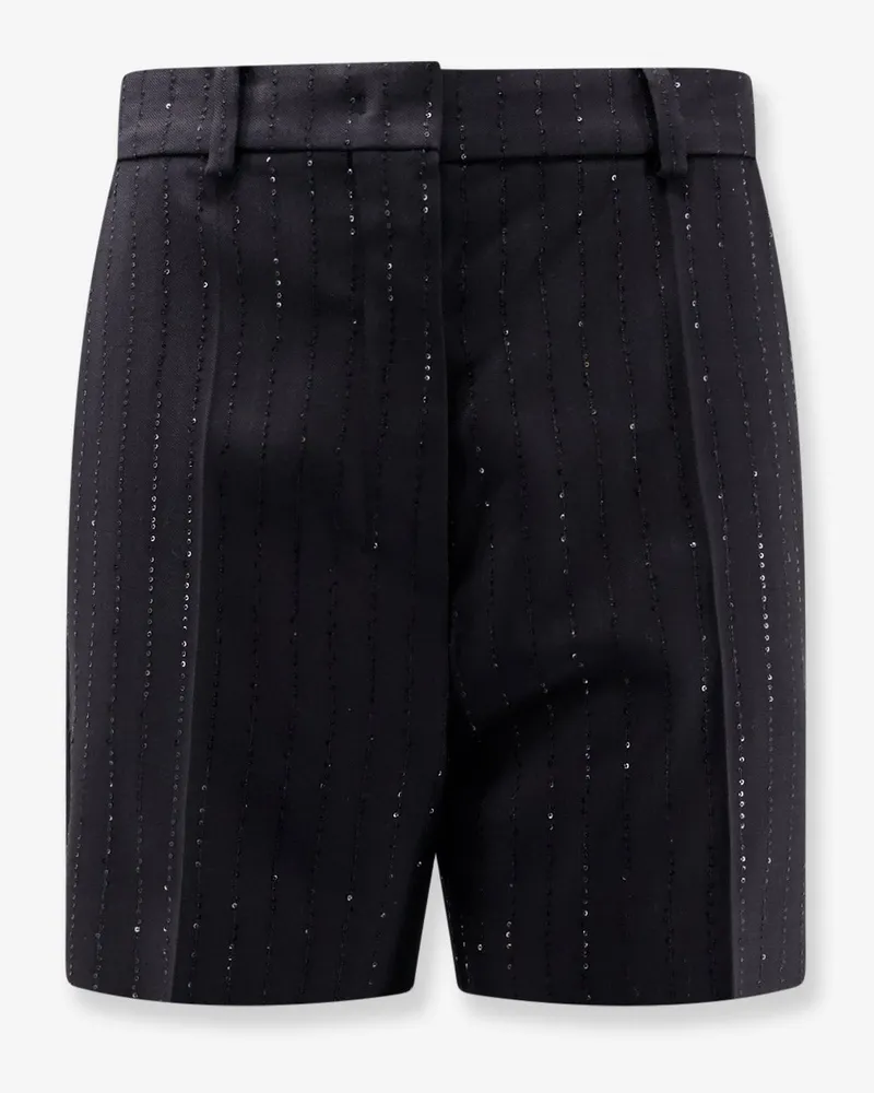 Max Mara Siberia virgin wool shorts with sequins -  - gender_Woman Black