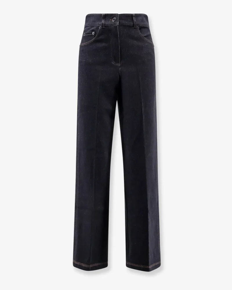 Max Mara Cotton blend trousers -  - gender_Woman Blue