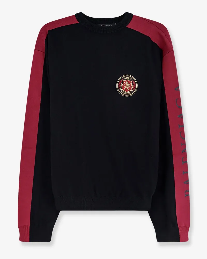 Balenciaga Cotton sweater with logo on the front -  - gender_Man Black