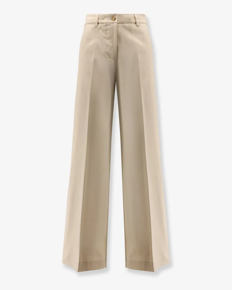 Semicouture Cotton trousers -  - gender_Woman White
