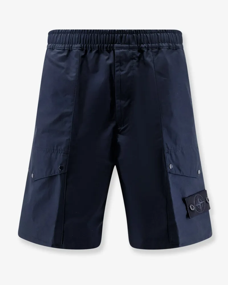 Stone Island Cotton cargo bermuda shorts -  - gender_Man Blue
