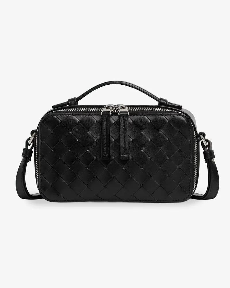 Bottega Veneta Leather clutch bag with Intrecciato motif -  - gender_Man Black