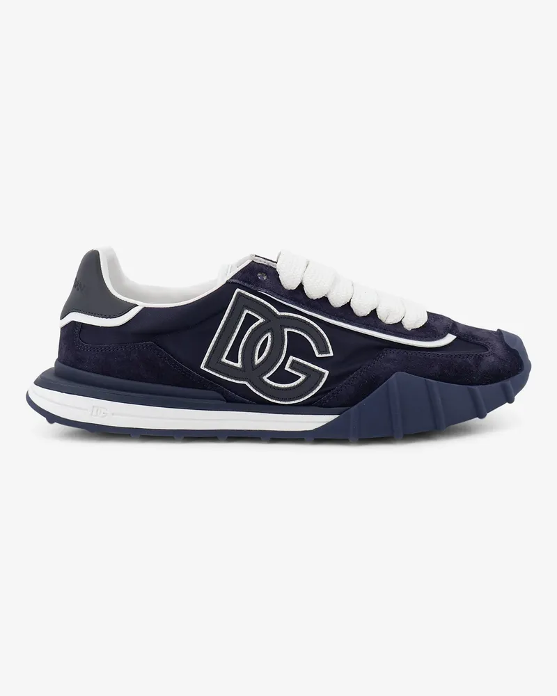 Dolce & Gabbana NY nylon and suede sneakers -  - gender_Man Blue