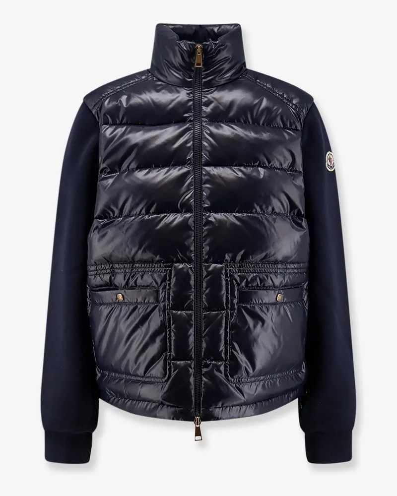 Moncler Padded jacket with fabric details -  - gender_Woman Blue