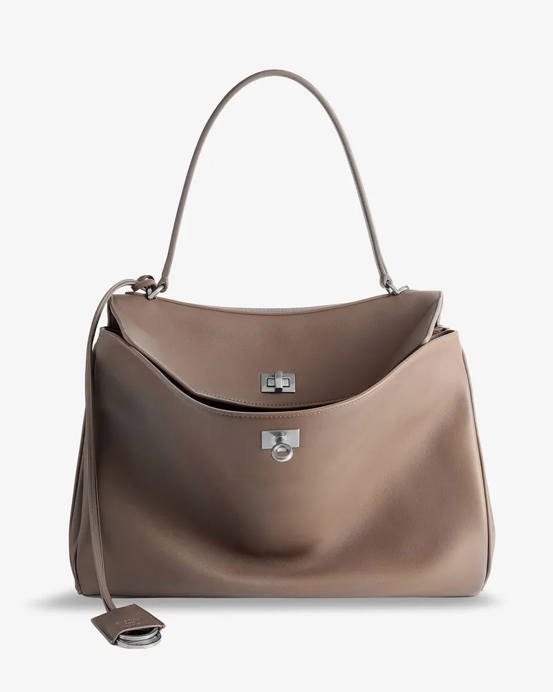 Balenciaga Rodeo Medium leather crossbody bag -  - gender_Woman Brown