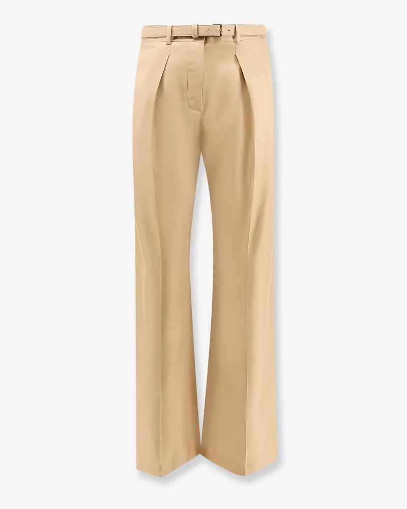 Loro Piana Silk trouser with belt -  - gender_Woman Beige