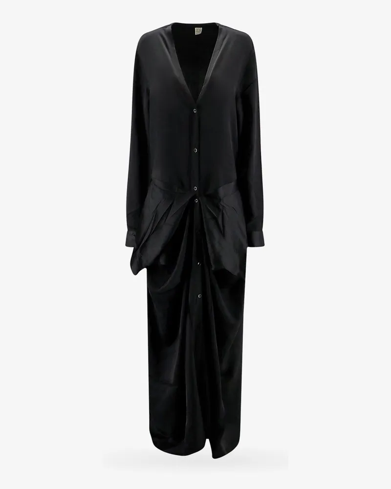 Totême Viscose long dress -  - gender_Woman Black