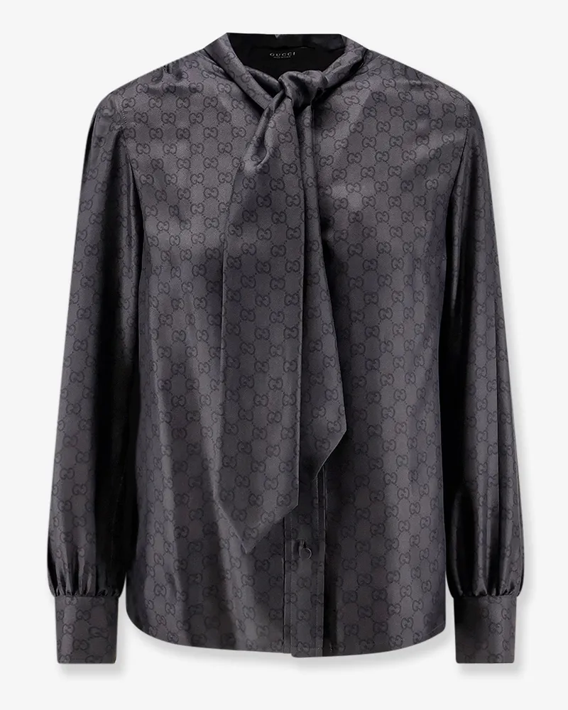Gucci Primavera GG silk shirt - GUCCI - gender_Woman Black