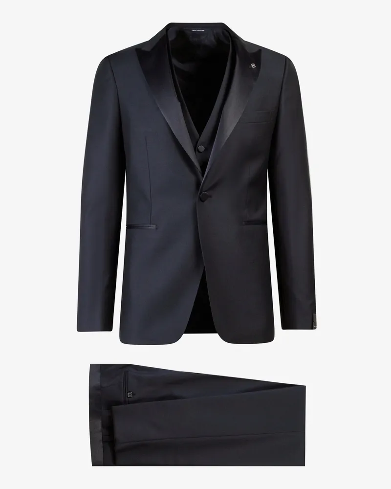 Tagliatore Virgin wool tuxedo with vest -  - gender_Man Blue