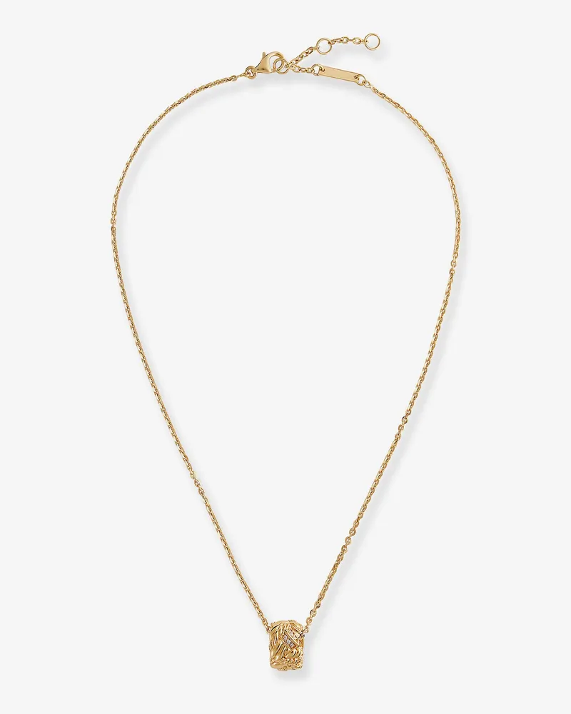 Bottega Veneta Silver necklace with Intreccio pendant -  - gender_Woman Gold