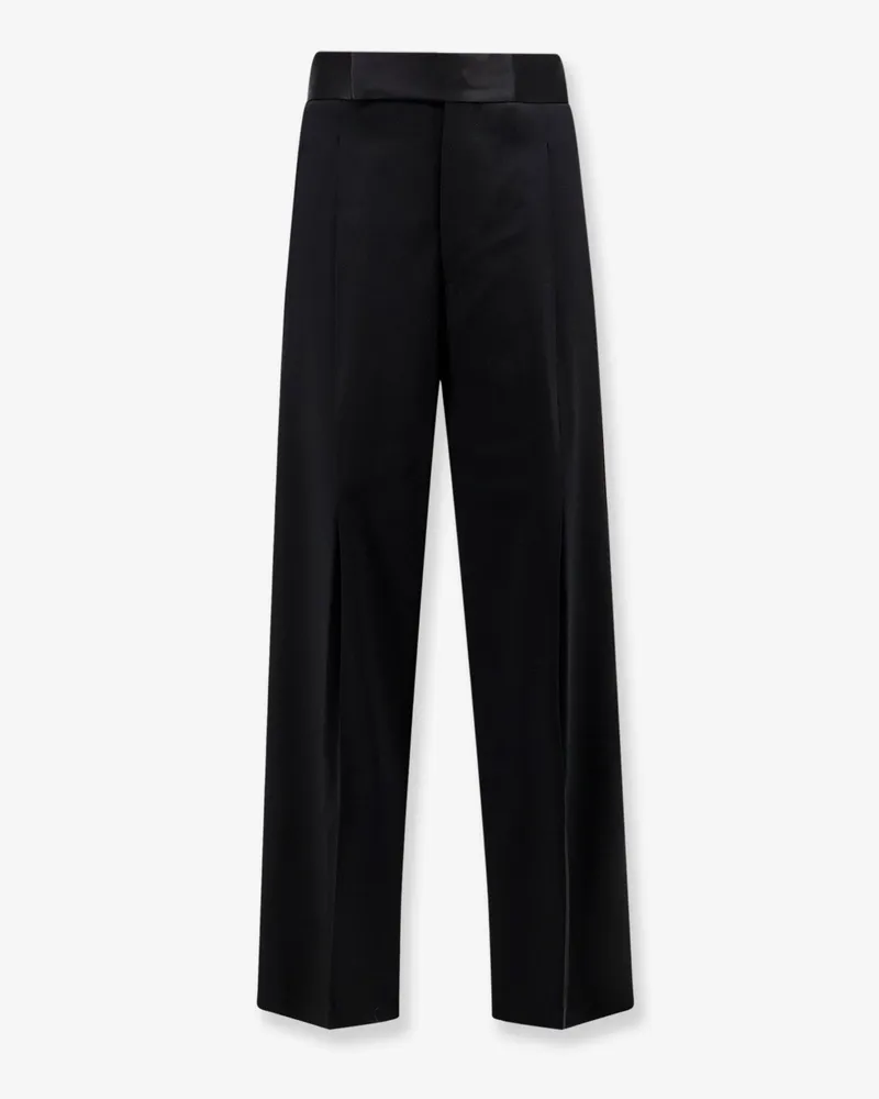 Giorgio Armani Black Tailored wool trousers -  - gender_Man Black