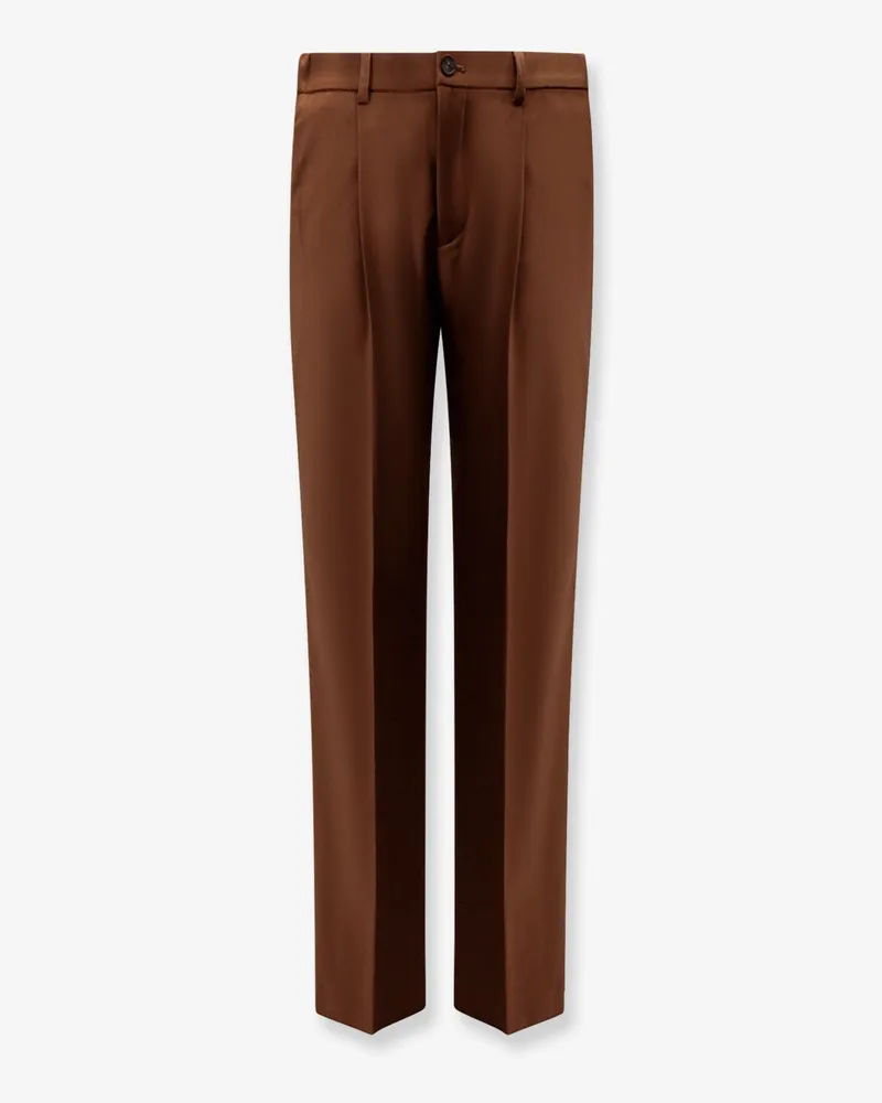 Hevò Torrecanne viscose blend trousers -  - gender_Man Brown