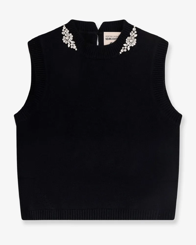 Semicouture Wool an cashmere vest -  - gender_Woman Black