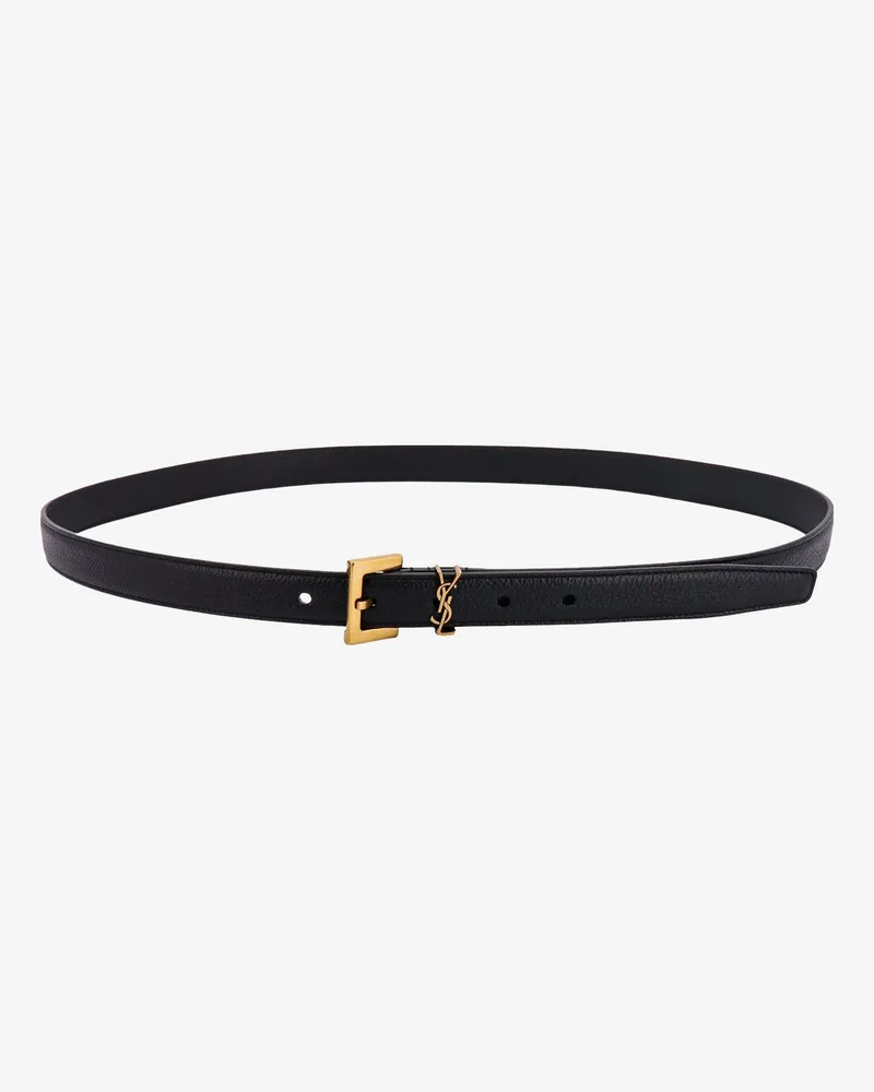 Saint Laurent Leather belt -  - gender_Man Black