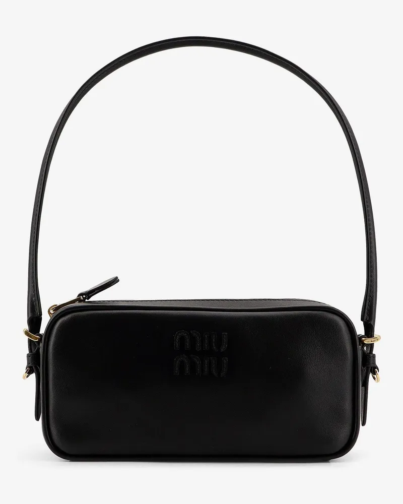 Miu Miu Matelassé leather shoulder bag -  - gender_Woman Black