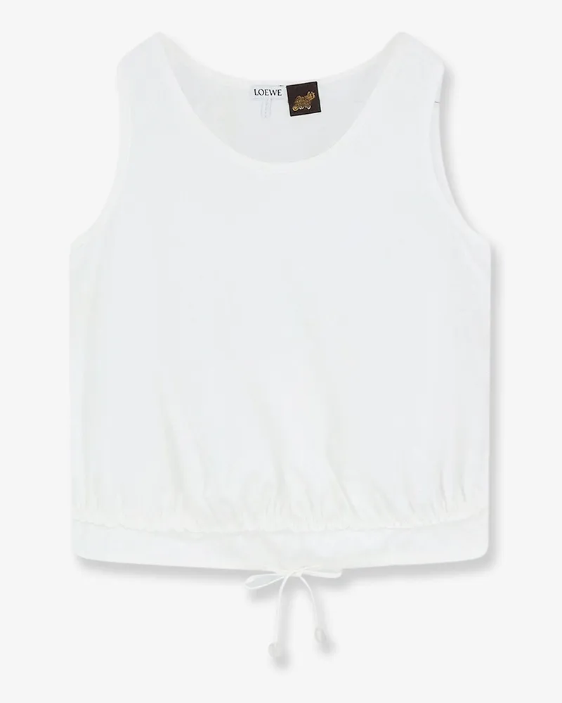 Loewe Paula's Ibiza - Lightweight cotton top -  - gender_Woman White