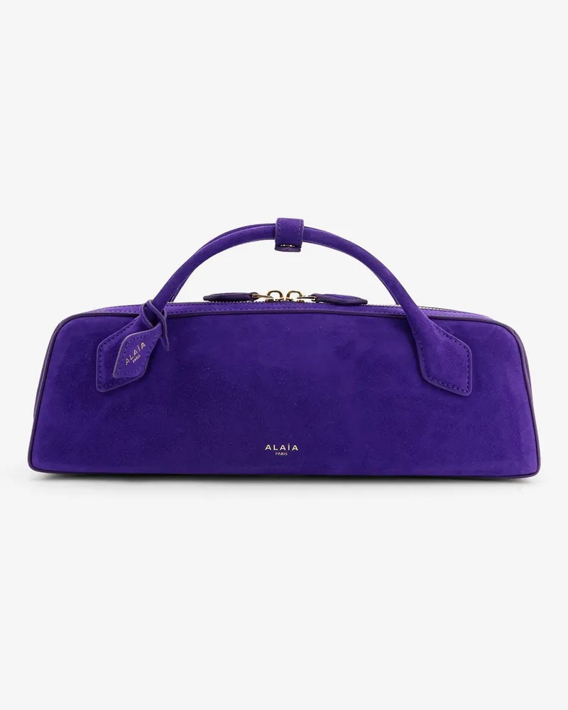 Alaïa Teckel Clutch suede handbag -  - gender_Woman Purple