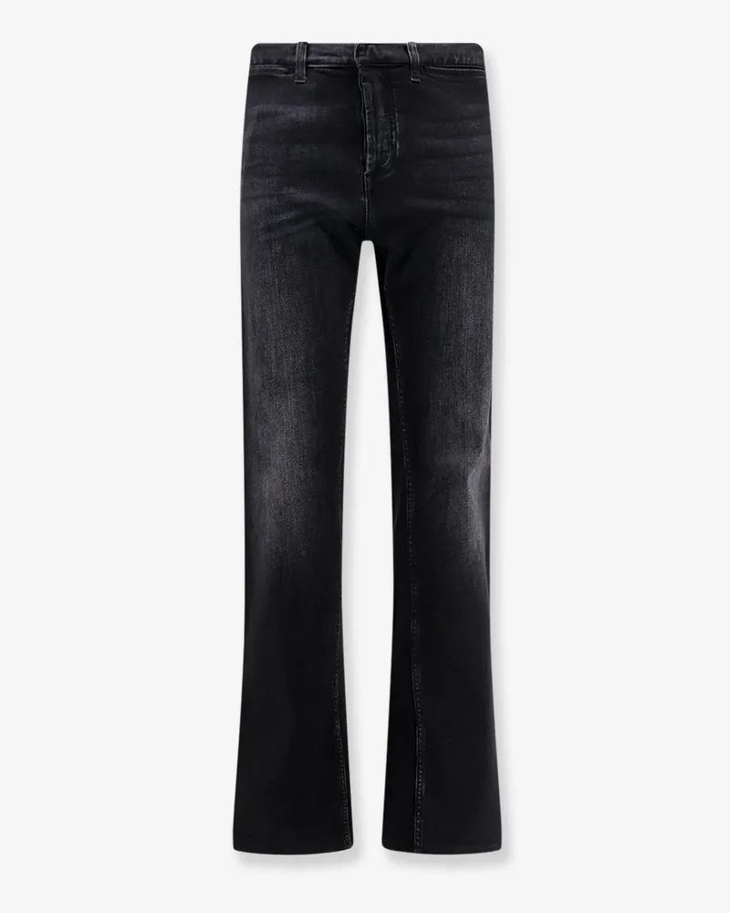 Gucci Blue denim jeans with Nastro Web profiles -  - gender_Man Black