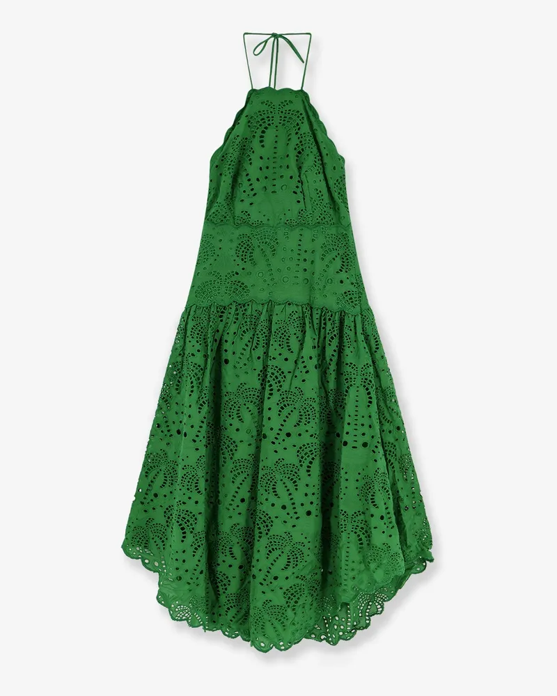 FARM Rio Sangallo lace midi dress -  - gender_Woman Green
