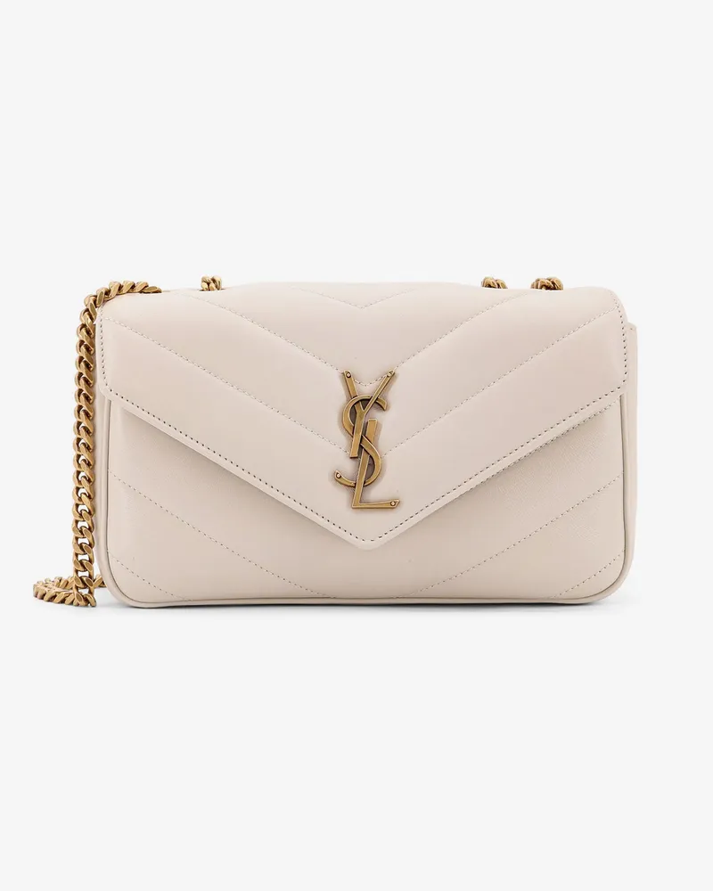 Saint Laurent Loulou Small quilted leather shoulder bag -  - gender_Woman Beige