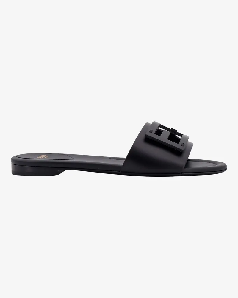 Fendi Leather Baguette Sandals -  - gender_Woman Black