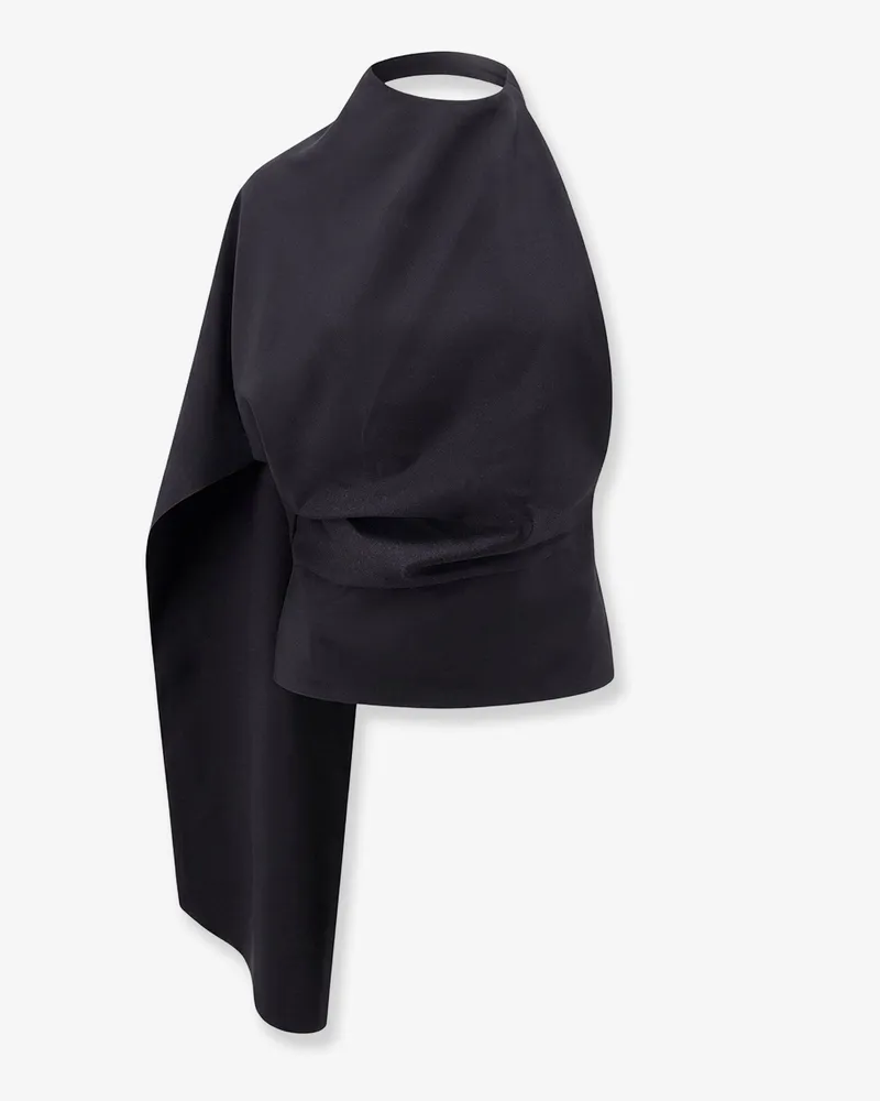 Róhe Draped wool top -  - gender_Woman Black