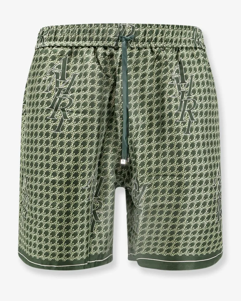 Amiri Silk bermuda shorts with logo print -  - gender_Man 