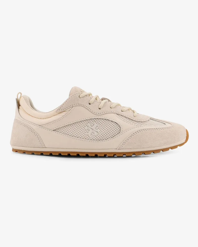Tory Burch Field suede sneakers with leather inserts -  - gender_Woman Beige