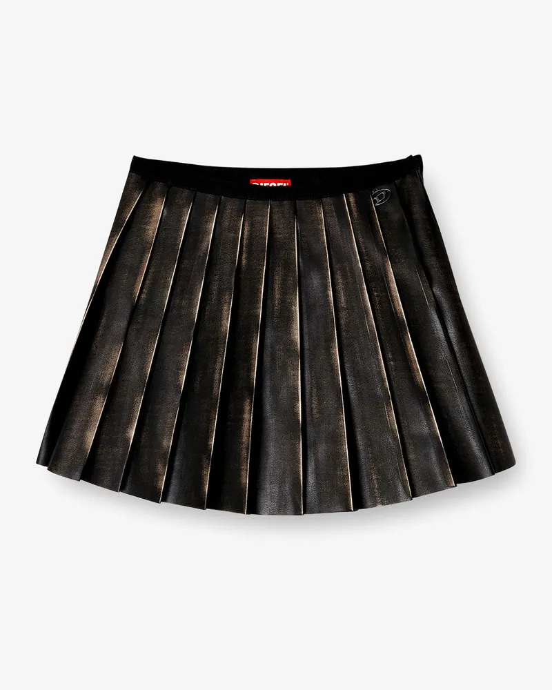 Diesel O-Saka-Mini faux leather skirt -  - gender_Woman Black