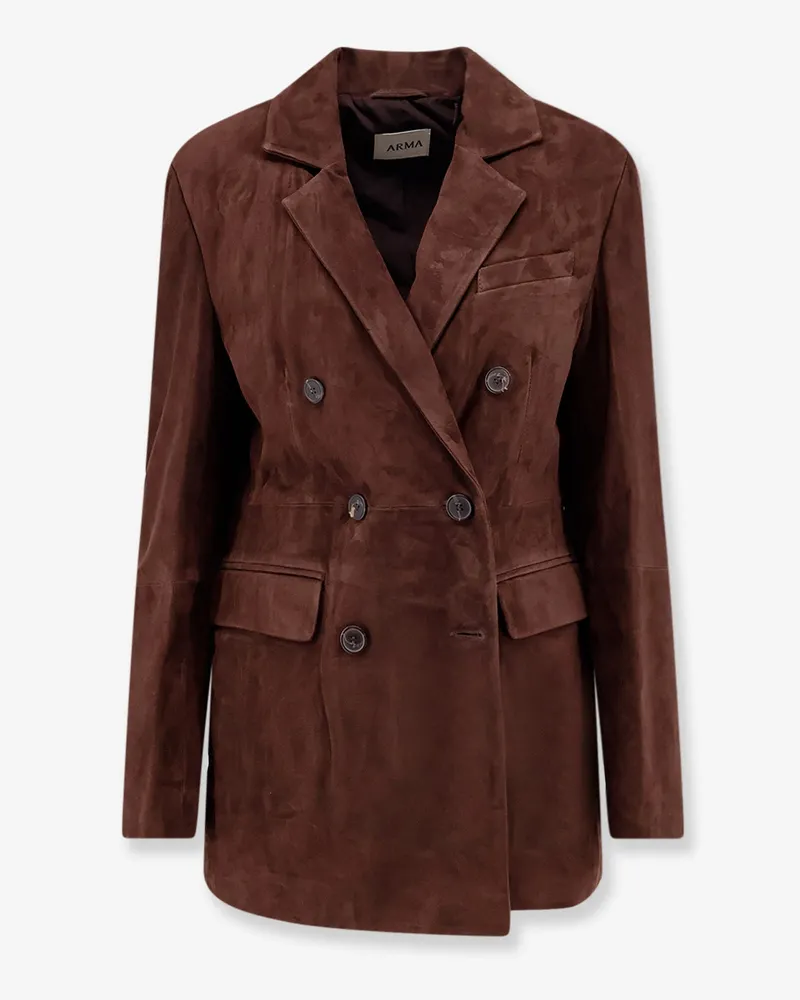 Arma Safia Suede Blazer -  - gender_Woman Brown