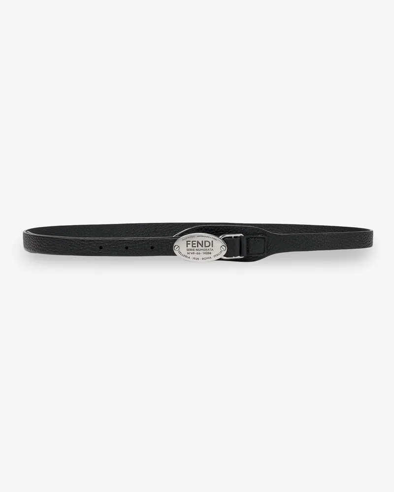 Fendi Selleria Cuoio Romano leather belt - FENDI - gender_Woman Black