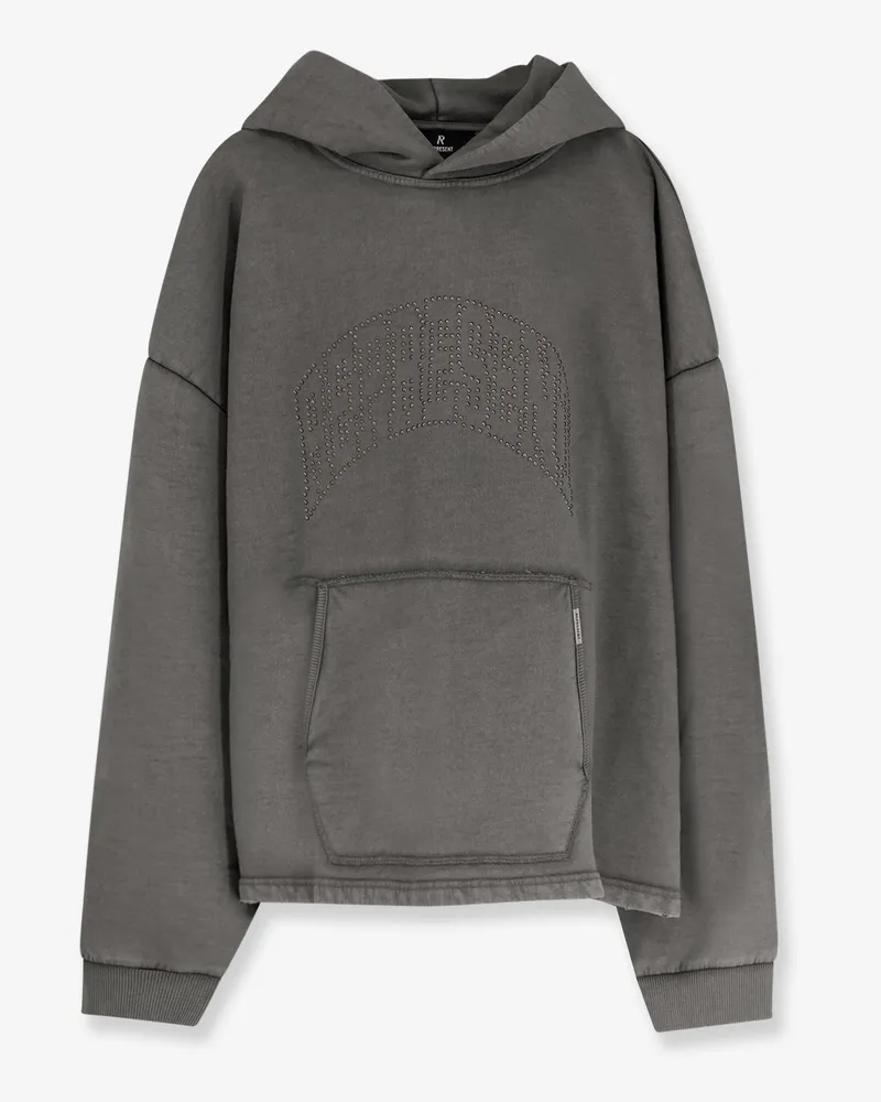 REPRESENT Embellished Hoodie cotton sweatshirt - REPRESENT - gender_Man Grey