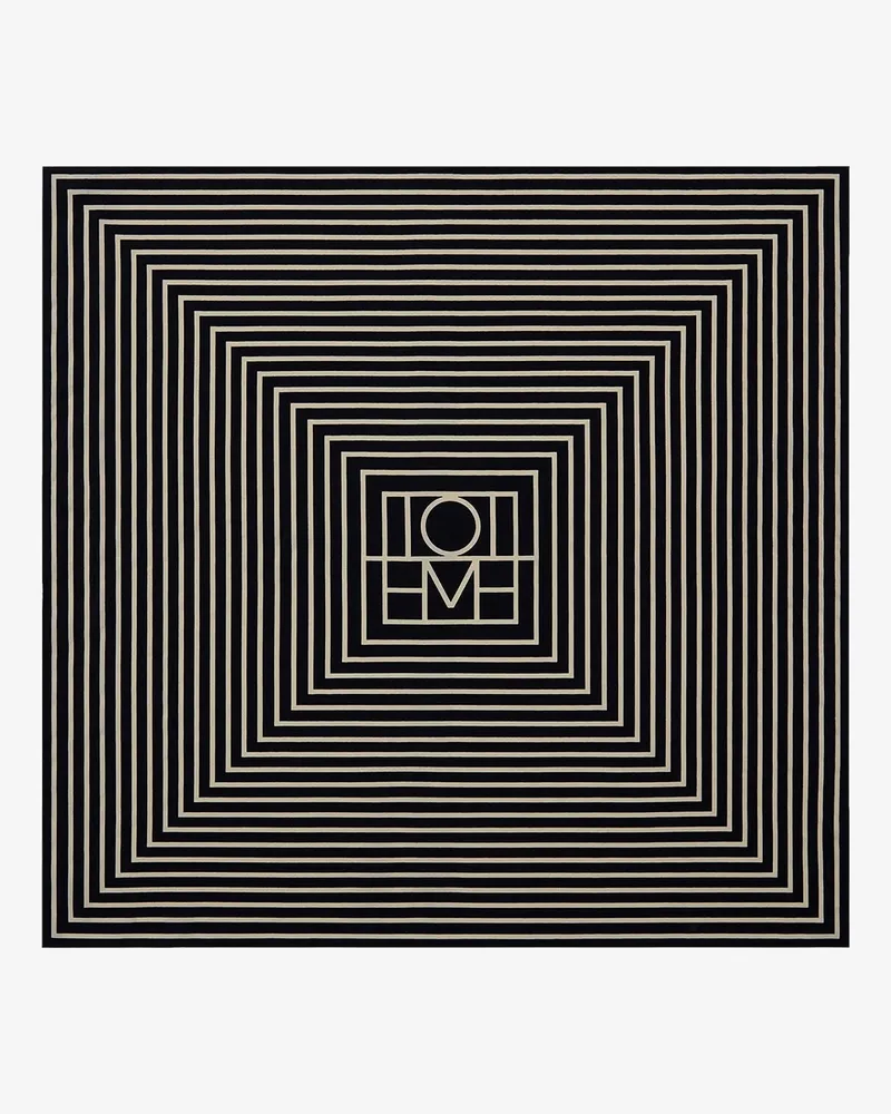 Totême Monogrammed silk scarf -  - gender_Woman Black