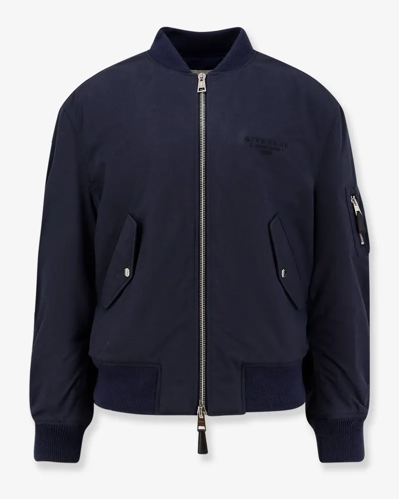 Givenchy Cotton blend bomber jacket -  - gender_Man Blue