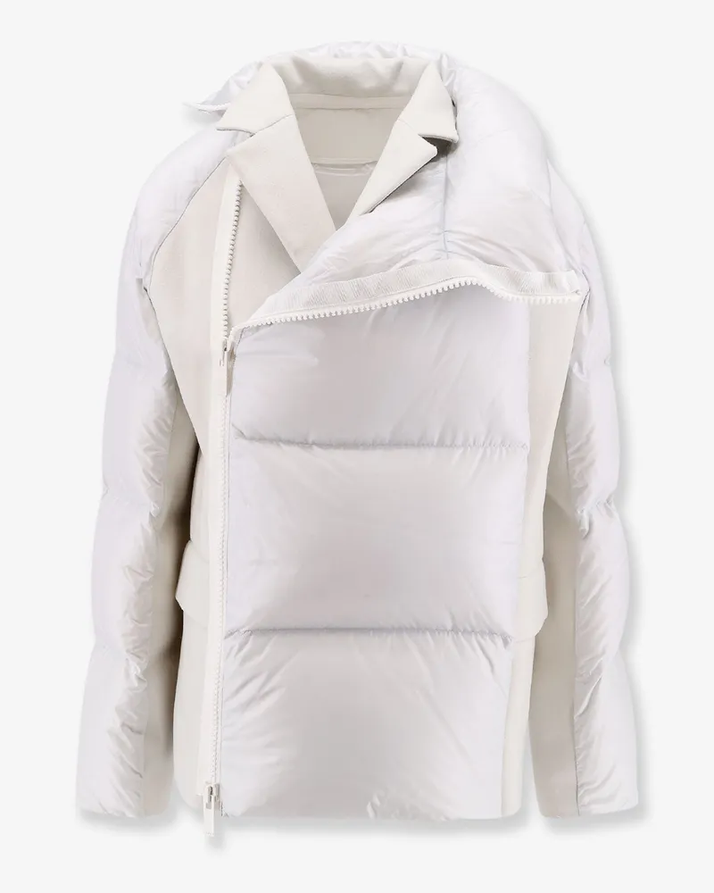 Sacai Padded nylon jacket with wool inserts -  - gender_Woman Grey