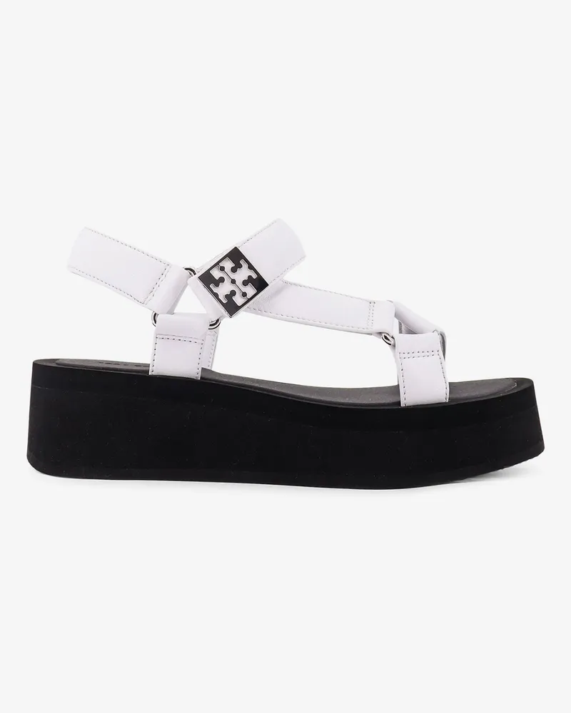 Tory Burch Mellow leather wedge sandals -  - gender_Woman White