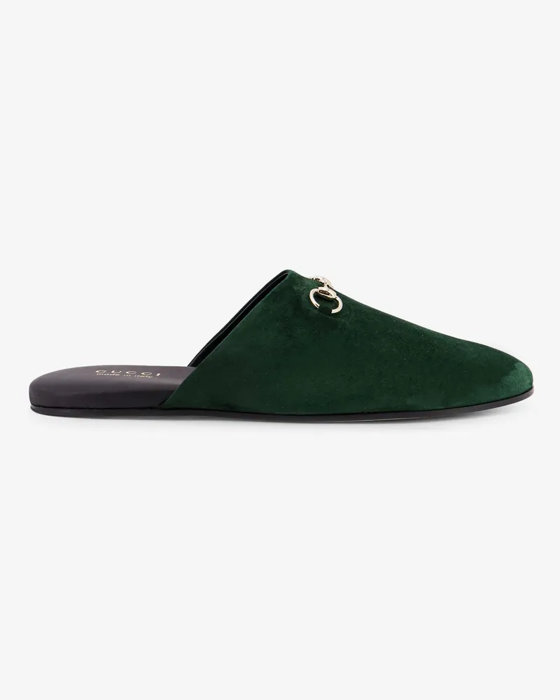 Gucci Suede sabot with Horsebit -  - gender_Woman Green